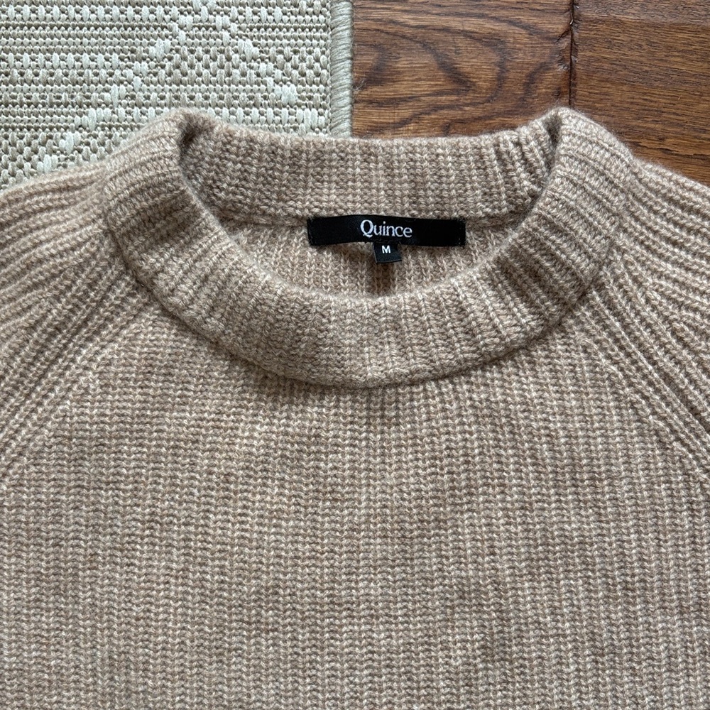 Mongolian Cashmere Fisherman’s Sweater Women's size M - Picture 3 of 5
